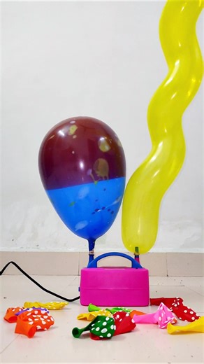 BIG BALLOON INFLATION💥🎈Spiral vs Color balloon #balloon #giantballoons #poppballons #shorts #funny