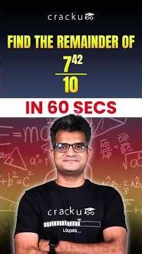 This CAT Quant Trick Finds Remainders🔥#CAT2026
