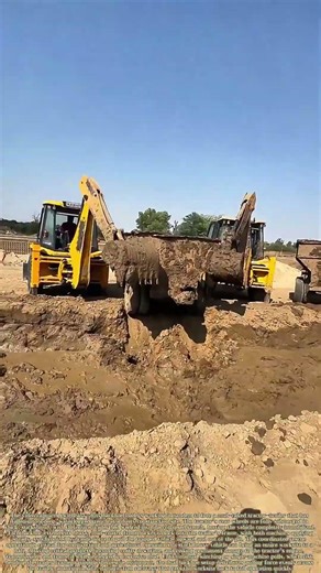 Pulling a Trapped Tractor: How Dual Backhoes Rescue Stuck Equipment From Muddy Trenches