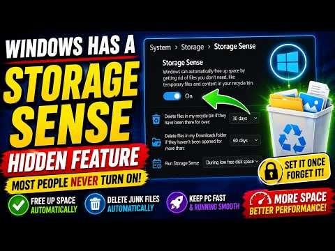 Windows Has a Hidden Auto‑Cleanup Feature You NEED to Turn On!
