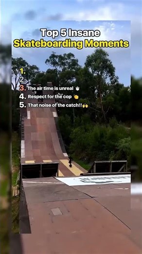 Top 5 Insane Skateboarding Moments 🛹 #tiktok #best #skateboarding