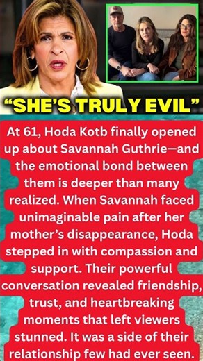 At 61, Hoda Kotb Finally Speaks Up About Savannah Guthrie