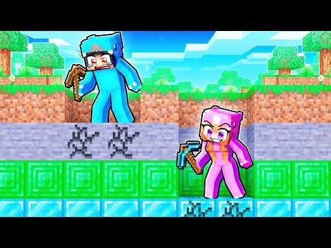 DIRT vs DIAMOND: Power PICKAXE BATTLE in Minecraft!