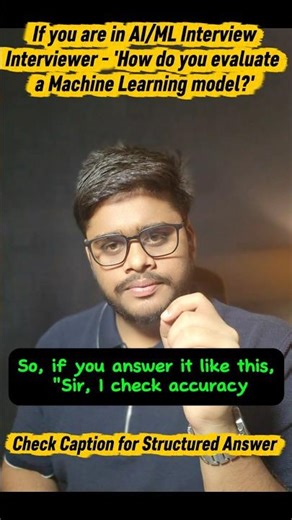 🎯 How to Evaluate an ML Model (Interview Framework)- check description. #artificialintelligence