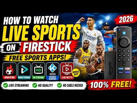 How to Watch Live Sports on FireStick – Free Sports Apps (2026)