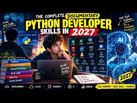 Python Developer Skills in 2027 🚀 The Complete Roadmap From Beginner to Job-Ready