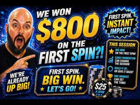 We Won $800 on the FIRST Spin?!