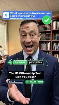 CivicsExam: The US Citizenship Test. Can You Pass?
