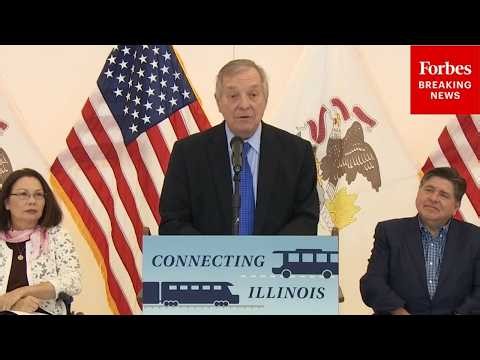 JUST IN: Gov. Pritzker, Sen. Duckworth, Sen. Durbin Attend Ribbon Cutting For New Multimodal Station