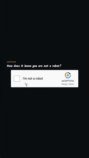 How does a captcha know you are not a robot?