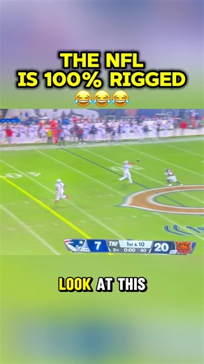 The NFL is rigged 😂 #patriots #bears #nfl #nflfootball | nfl rigged