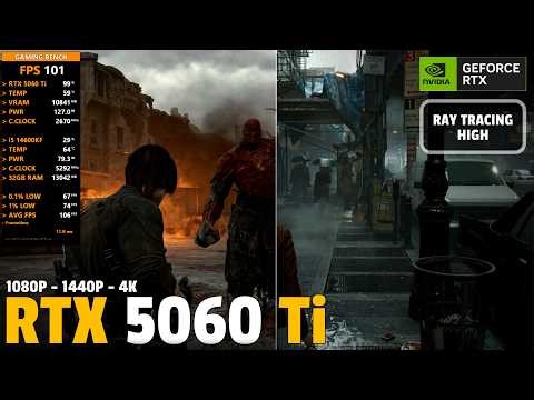 RTX 5060 Ti: Resident Evil Requiem | Ray Tracing High | 1080p, 1440p, 4k
