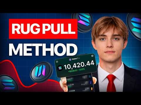 New Memecoins trading method with RUG PULL | How i turn 1 SOL into 77 SOL