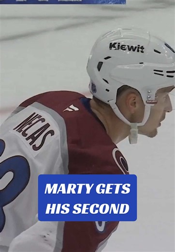 Marty Necas Slams Home His Second Goal for the Avalanche!