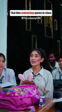 That one overacting queen in class| #youtubeshorts #comedy #shorts #funny #fdccompany