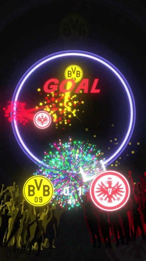 Borussia Dortmund vs Eintracht Frankfurt ⚽ Who wins? | Football Marble Race #shorts
