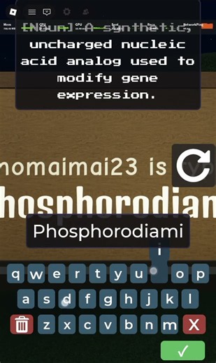 [🌟] 130 WPM on Phosphorodiamidatemorpholinooligomer! // Spelling Bee // Game in description