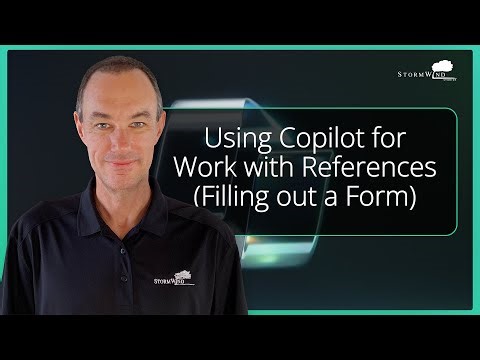 Using Copilot for Work with References (Filling out a Form)