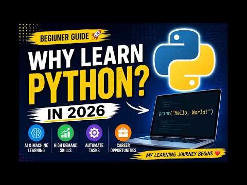 Why Learn Python in 2026 | Beginner Guide