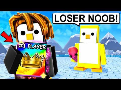 Pretending To Be A NOOB with 0.01% WINS in Roblox Knockout