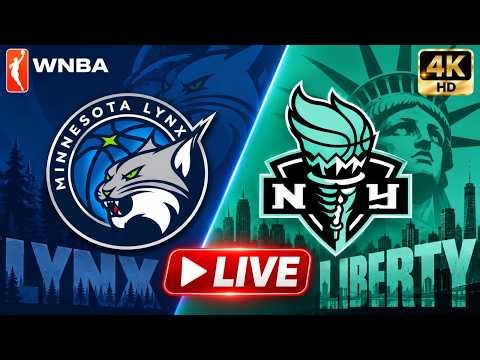 Minnesota Lynx vs New York Liberty LIVE | WNBA Playoffs | WNBA LIVE Today | 4K UHD
