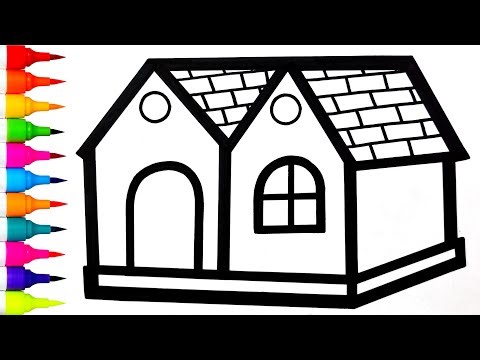 Colorful 3D House Drawing 🏠 | Easy Step-by-Step Tutorial