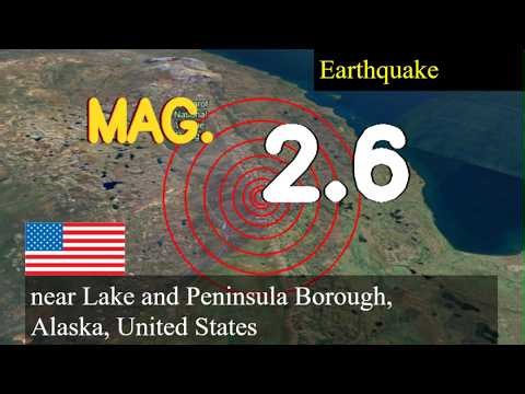 earthquake near Lake and Peninsula Borough, Alaska, United States live updates today : 2.6 magnitude