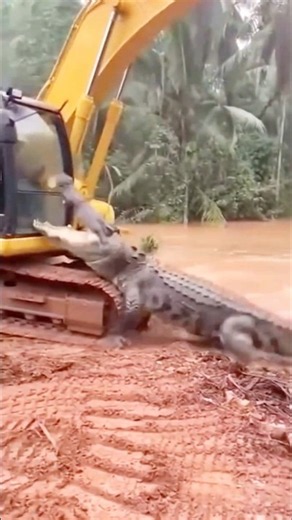 This alligator is super aggressive #nature #survival #animals #alligator