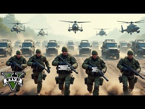 GTA 5 SIMULATION. FIGHTER JETS VS ARMY TANKERS SUPPLY EPIC GAMEPLAY VIDEO 24.#GTA5