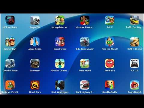 Subway Surfers, Agent Action, Sonic Forces, Bike Race Master, Find the Alien 2, RUSH: Xtreme