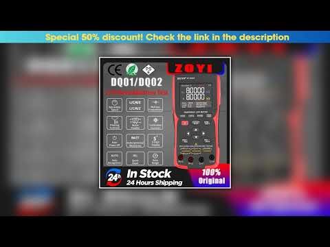 Review ZOYI Portable LCR tester Digital Bridge DQ02 100KHz High Precision Capacitance, Resistance a