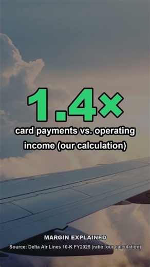 American Express Paid Delta $8.2 Billion. Delta Earned $5.8 Billion. #shorts