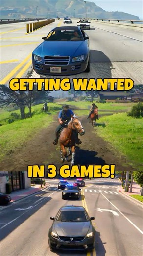 🚨Escaping From Police in GTA 5 VS RDR2 VS GTA 6!