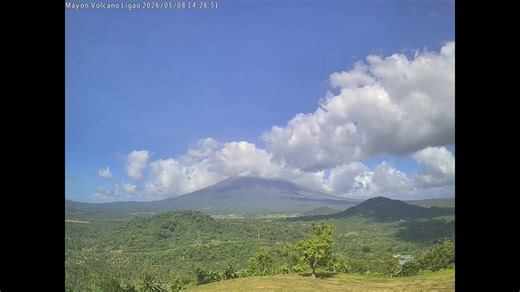 LOOK: Camera footage shows lava flow collapse-fed pyroclastic density current at the southeastern slopes (Bonga Gully) of Mayon Volcano at 02:28 PM today, 08 May 2026, that travelled until the 3 km radius as captured by the Mayon Volcano Observatory. Alert Level 3 remains in effect over Mayon Volcano. Entry into the 6-km Permanent Danger Zone should be prohibited.#MayonVolcano