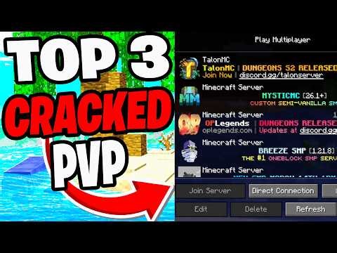 Top 3 CRAKCED PVP Servers For Minecraft 26.1.2! - Server IPs