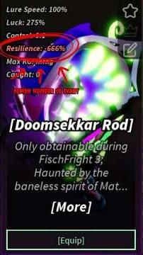 Doomsekkar Rod #roblox #fisch #fischfright3 #halloween #doomsekkar #dusekkar #rod #willemdafoe #meme