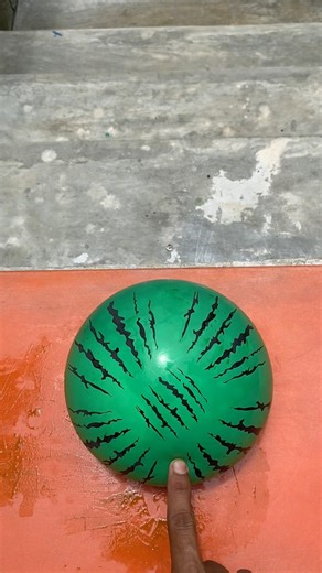 Experiment: Dropping a watermelon water balloon from the top of the stairs, does the balloon explode