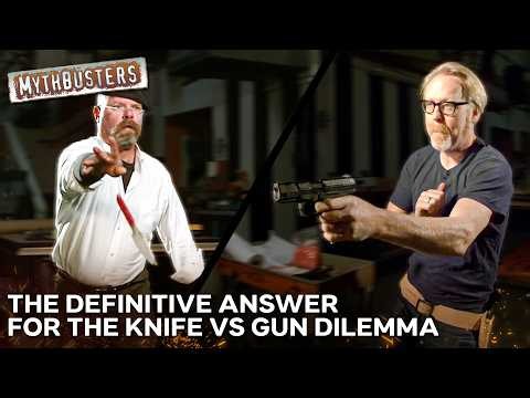 Should You Really Never Bring A Knife To A Gunfight? | MythBusters