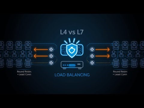 Load Balancing Explained | Layer 4 vs Layer 7 + Algorithms (Round Robin, Least Conn)