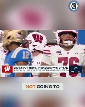 Wisconsin vs. UCLA: Badgers’ Offense Stalls at Rose Bowl #shorts