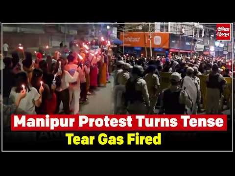 Manipur protest turns tense; tear gas used in Kakching Bazar amid justice demand