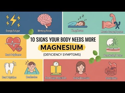 10 Signs Your Body Needs More Magnesium (Fix It Naturally) | Deficiency Symptoms