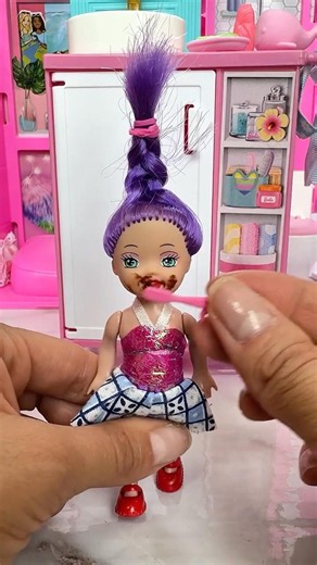 Satisfying With Unboxing Barbie Doll & Dreamhouse Set Toys, ASMR Video #shorts