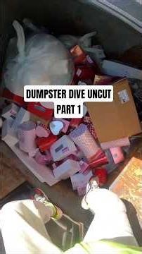 Dumpster diving uncut! Its full! PART 1 #dumpsterdiving