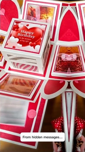 Explosion Box Gift | Handmade Surprise Box with Photos 🎁 Unique Gift #AHMCrafts #surprisepresent