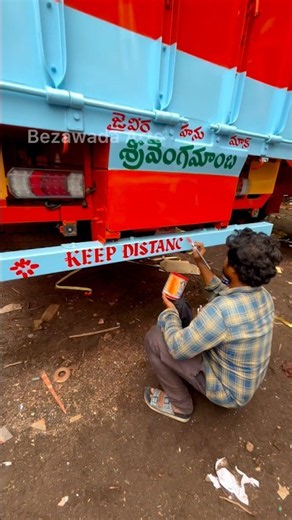 Incredible Hand Painted Truck Art | Indian Street Artist #viral #shorts #art