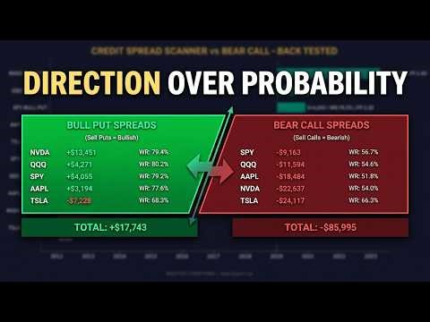 I Backtested a Credit Spread Scanner on 5,830 Trades ($103K Difference)
