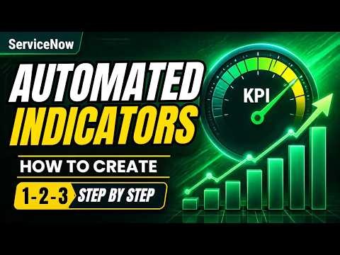 ServiceNow Automated Indicators: How to Create Step by Step (Performance Analytics)