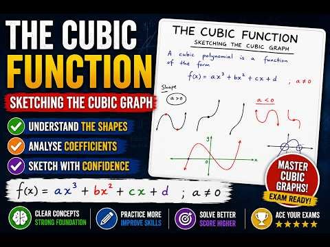 Mathematics Grade 12 Sketching Cubic Polynomials ‪@mathszoneafricanmotives‬