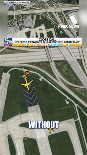 Footage shows UPS cargo jet CLOSE CALL #foxnews #news #us #fox